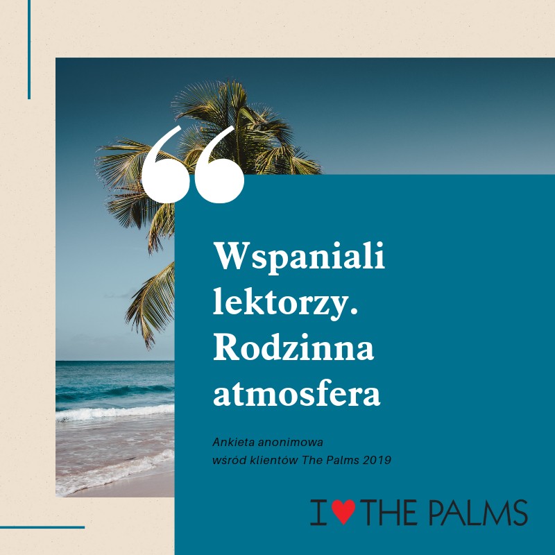 opinie klientów o szkole The Palms